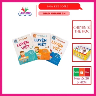 Combo 3 quyển luyện viết cho bé vào lớp 1.