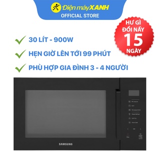 [Mã ELHADEV giảm 4% đơn 300K] Lò vi sóng có nướng Samsung MG30T5018CK/SV 30 lít 900 W - Chính hãng BH 2 năm