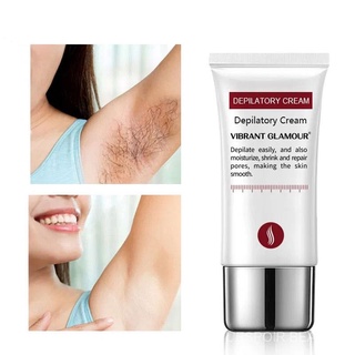 KEM TẨY LÔNG TÁI TẠO DA TỰ NHIÊN AN TOÀN VIBRANT GLAMOUR DEPILATORY CREAM HAIR REMOVAL 30G CHÍNH HÃNG - 11493
