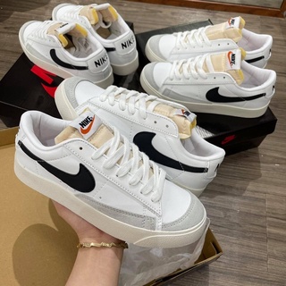 [ẢNH THẬT] GIÀY THỂ THAO Sneakers Blazer Kẻ Đen Bản 2021 Nam nữ hottrend