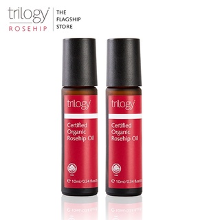Combo 2 tinh dầu tầm xuân Trilogy Certified Organic Rosehip Oil 10ml (dạng lăn tiện dụng)