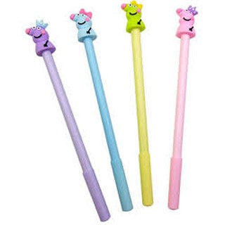 B74 bút heo peppa vương miện tròn bút hoạt hình bút dễ thương bút kute viết gel