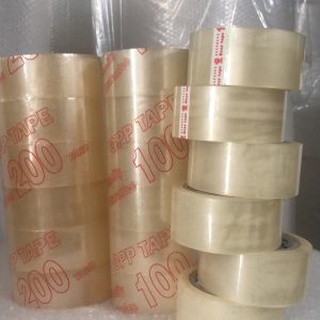 [10 cây - 60 CUỘN] BĂNG KEO TRONG DÁN THÙNG LOẠI 1.6 KG/ CÂY. 1 LỐC 10 CÂY (60 CUỘN). VI TÍNH QUỐC DUY.