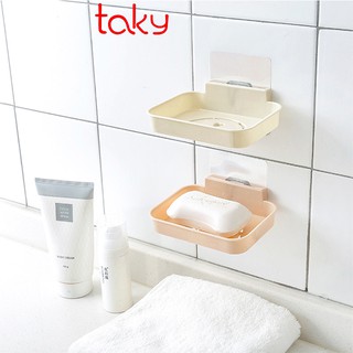 Giá Nhựa Để Xà Bông Dán Tường Nhà Tắm Với Miếng 3M Siêu Chắc, Taky, Tiện Ích Giúp Cục Xà Bông Tắm Luôn Khô 4038be