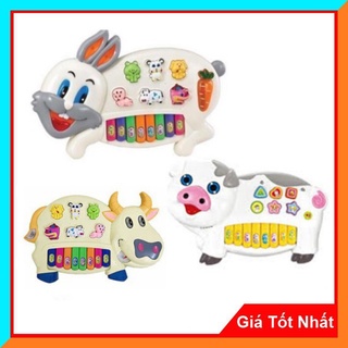 Đàn Đồ Chơi Piano Hình Chú Thỏ Con, Con Bò Mã Số 3300,6600 - Có Nhiều Âm Thanh Vui Nhộn