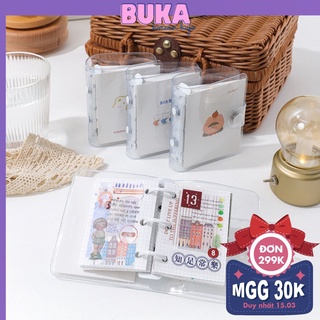 Bìa sổ Dẻo Còng Màu Pastel Mini 3 Chấu - Sổ còng xinh xắn làm album sổ ảnh bullet journal HQI