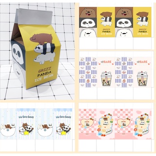 Hộp quà ba anh em gấu HQSI4 hộp quà hộp sữa cute hộp dễ thương hoạt hình 18*10*10cm