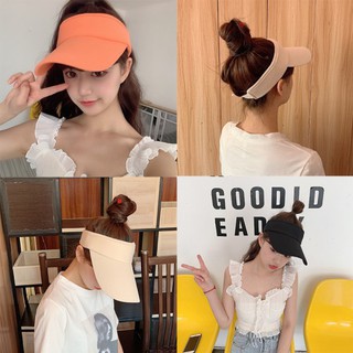 Mũ lưỡi trai thể thao trơn không nóc - Nón thể thao nửa đầu không nóc khóa dán nam nữ - Nhiều màu