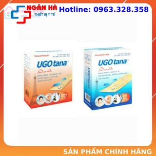 Băng dính cá nhân y tế ugotana, có giãn, không thấm nước, dễ gỡ bỏ, hộp 102 cái và 30 cái