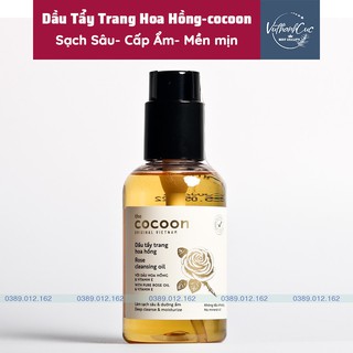 [CHÍNH HÃNG] Dầu tẩy trang hoa hồng cocoon (rose cleansing oil) sạch da, mềm mịn 140ml