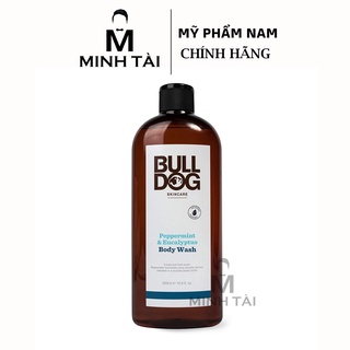 Sữa Tắm Cho Nam BULLDOG Peppermint &amp; Eucalyptus Shower Gel - 500ml - Hàng Chính Hãng