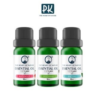 Combo 3 tinh dầu Sả chanh + bạc hà + bưởi ngọt PK 10ml/chai