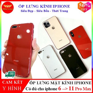 Ốp iphone - Ốp lưng mặt kính dành cho iphone 6,6s, 6 Plus, 7,7 Plus, 8, 8 Plus, X, Xs, Xs Max, 11, 11 Pro, 11 Pro Max