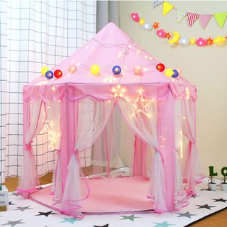 Lều Công Chúa Hoàng Tử Hình Lục Giác Phong Cách Hàn Quốc (Size Lớn)