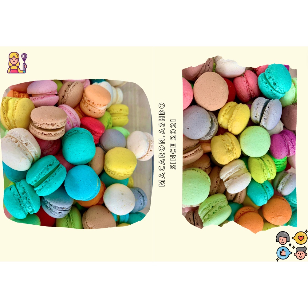 Bánh MACARON mini mix vị ( Combo mini size 2cm )