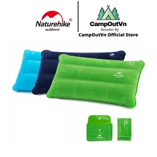 Đồ cắm trại gối hơi gấp gọn siêu nhẹ Naturehike campoutvn NH18F018-Z du lịch dã ngoại văn phòng chất liệu An Toàn A354
