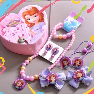 Hộp Đựng Đồ Trang Điểm Kèm 4 Set Phụ Kiện Cho Bé Hình Công Chúa- Elisa Kèm Phụ Kiện