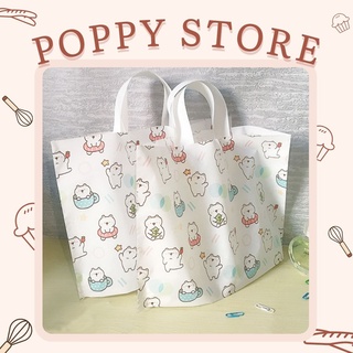 TÚI XỐP ĐỰNG ĐỒ, BÁNH, QUẦN ÁO - HOẠ TIẾT GẤU DỄ THƯƠNG - POPPY STORE