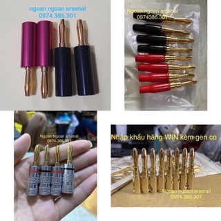 Jack bắp chuối cắm loa, amply hàng nhập khẩu các hãng. báo giá 1 cái
