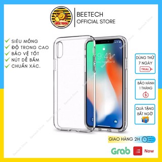 Ốp iphone trong suốt, ốp silicon cao cấp, siêu mỏng, ôm máy cho iPhone - Beetech