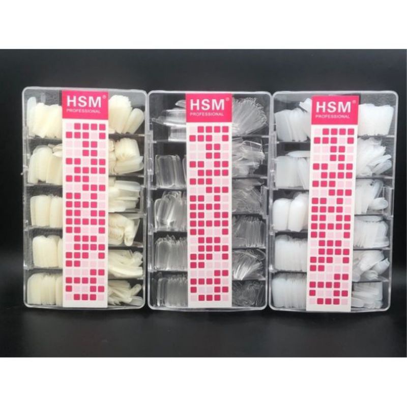 Móng up HSM,Móng úp HSM tem vàng hàng cao cấp form thang dài chuẩn
