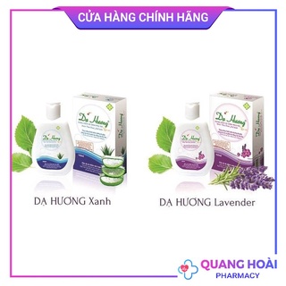 Dung dịch vệ sinh phụ nữ Dạ hương, DDVS Dạ hương xanh, tím