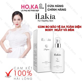 Kem Dưỡng Trắng Da Body Toàn Thân ILAKIA 250ml Dưỡng Thể Ban Ngày Ban Đêm Dưỡng Ẩm Hàn Quốc Hương Nước Hoa