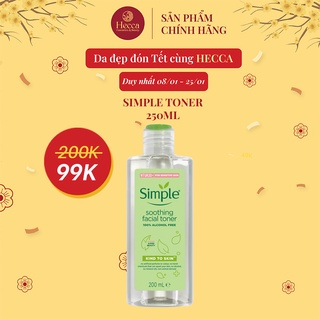 Nước Cân Bằng Da Simple Kind To Skin Soothing Facial Toner (200ml)