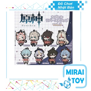 [Mã LIFEXANH03 giảm 10% đơn 500K] <Có sẵn> Móc khóa Cao su Genshin Impact Gashapon 3 chính hãng