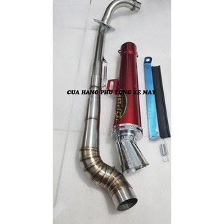 Pô OPBR - kèm cổ 2 khúc inox 304 gắn xe Dream/ Wave/ Sirius/ Cup/ Axelo/ Elegant/ Jupiter/ Future