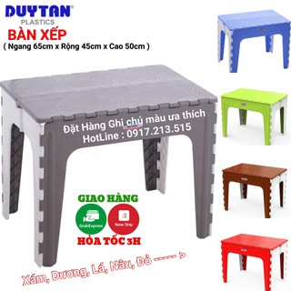 Bàn xếp nhựa duy tân (65 x 45 x 50 cm) No.947