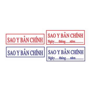[Sỉ &amp; Lẻ] Con Dấu SAO Y BẢN CHÍNH Thương Hiệu Shiny (S222), TDSamp (T214)