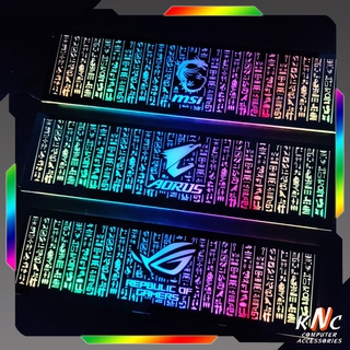 Tấm Che Hộp Nguồn PC Led 5v ARGB Họa Tiết Ký Tự Ai Cập Đồng Bộ Màu Hub Coolmoon Logo Gaming