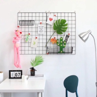 TẶNG ĐINH TREO COMBO 2 LƯỚI THÉP DECOR 45.35 ĐEN, TRẮNG, HỒNG TRANG TRÍ, TREO ẢNH, TREO ĐÈN SỐNG ẢO