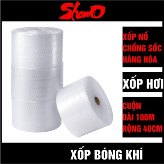 [ Cuộn 100m x 40cm ] Xốp chống sốc bóng khí dùng bọc hàng hóa dễ vỡ - Hỗ trợ vận chuyển tránh va đập – Xốp nổ - Xốp hơi