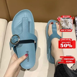 Dép Nữ MWC Đế Bằng Xỏ Ngón Cá Tính NUDE- 8111