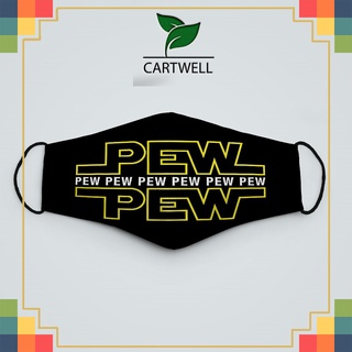 Khẩu trang vải dễ thở S.T.A.R.W.A.R.S_3398 CARTWELL chất liệu vải dày 2 lớp chống nắng phòng dịch bệnh lọc ô nhiễm