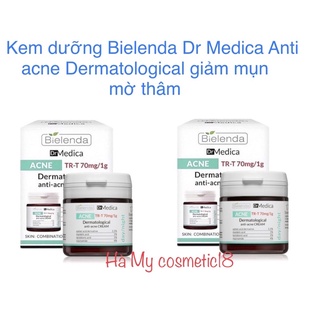 Kem dưỡng giảm mụn, mờ thâm Bielenda Dr Medica Anti Acne 50ml ( trắng xanh)