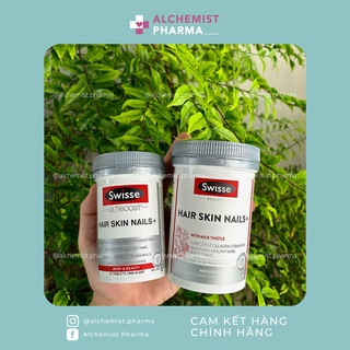 VIÊN UỐNG MỌC TÓC BIOTIN SWISSE HAIR SKIN NAILS ÚC 60 VIÊN