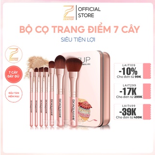 Bộ cọ trang điểm 7 cây biến hóa siêu xinh Bioaqua cọ trang điểm make up cơ bản tán kem phấn Zentop