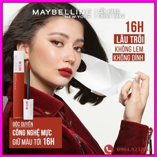 Son Kem Lì 16h Lâu Trôi Maybelline New York Super Stay Matte Ink City Edition Lipstick 5ml