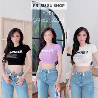 áo croptop in chữ summer xinh cựchot
