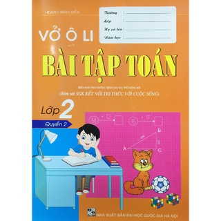 Sách - Vở ô li bài tập Toán lớp 2 (HA38)