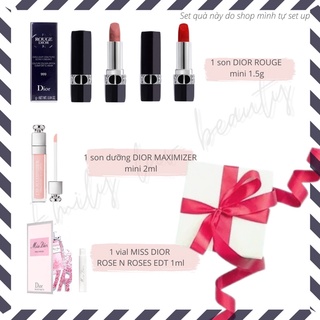 [Quà 20/10] Bộ son DIOR mini kèm hộp quà