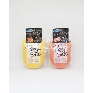 Muối tắm tẩy tế bào chết Utena Body Salt Juicy Cleanse Nhật Bản.Thành phần muối biển làm sạch sâu.Hạt scrub tẩy hiệu quả