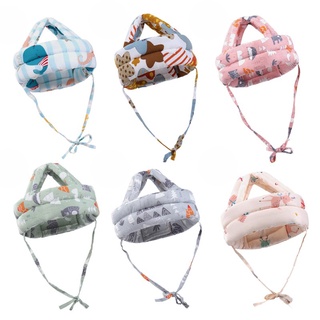 Mũ Bảo Vệ Đầu cho bé tập ngồi, tập đi - Siêu Cute, chất vải nhẹ, thoáng khí, điều chỉnh kích thước