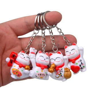 Móc Khóa Mèo Thần Tài May Mắn