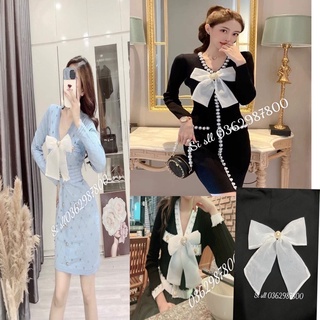 Nơ tag cài áo voan cỡ lớn, hàng hot ( video thật)