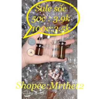 Lọ chiết trắng , nâu 5ml , 10ml có nắp dập
