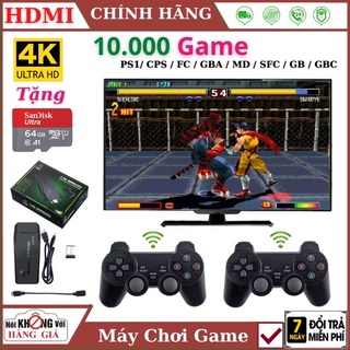 Máy chơi game cầm tay PS 10000 Game Ps1/ Ps2 /Nitendo switch/FC Compact/FC , kết nối HDMI, tặng thẻ nhớ 64GB